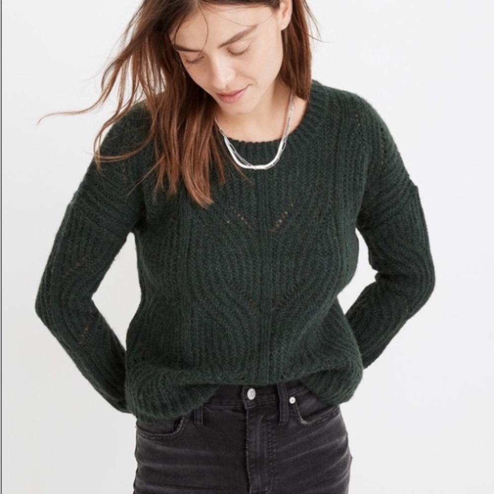 Madewell Charley Sweater in Green Size L